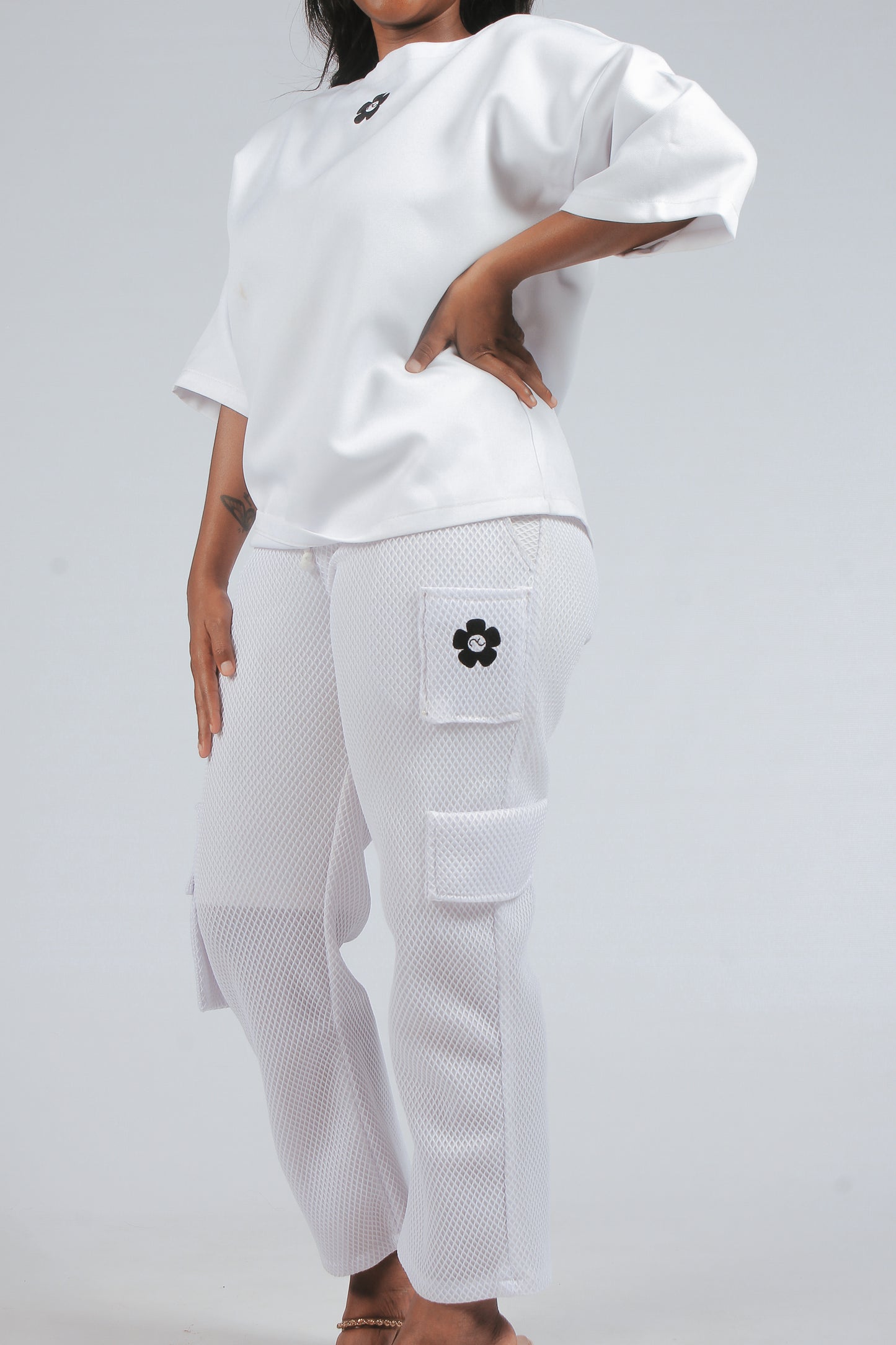 Drop Sholder T-shirt & Cargo Pants