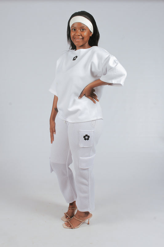 Drop Sholder T-shirt & Cargo Pants